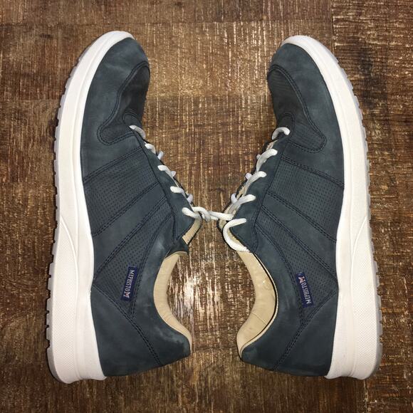 Mephisto Rebeca Perf Sneaker Womens 10 Denim Blue Nubuck Leather Comfort Gorp - Picture 7 of 9